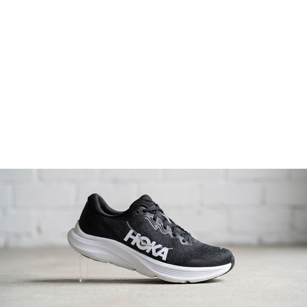 NEW HOKA women's solimar 2 running shoe - wide width in black/white